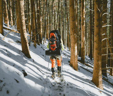 Camping in Snow